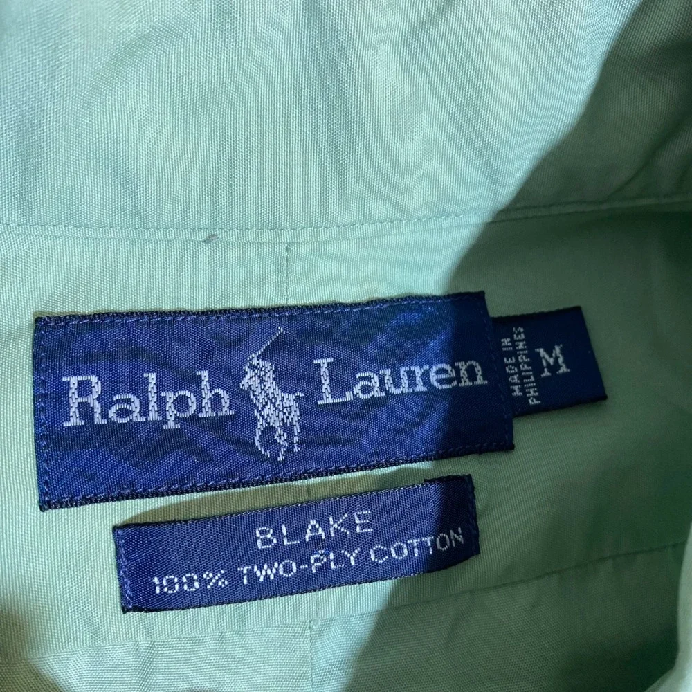 Lot of 2 Polo Ralph Lauren Blake Mens Medium Short Sleeve Button Down Shirts